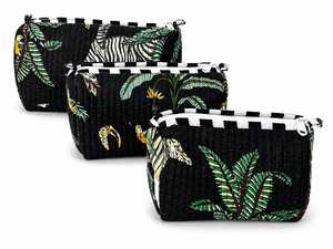 Bohomin - Juego de 3 Bolsas de Mano Portátiles Estilo Bohemio, Resistentes al Agua, con Cierre y Estampado, de Primera Calidad - Product Image 3
