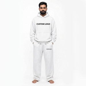 Survêtement unisexe noir à capuche réversible, écologique, antibactérien, respirant, épais, streetwear, manches longues, couleur unie - Product Image 2