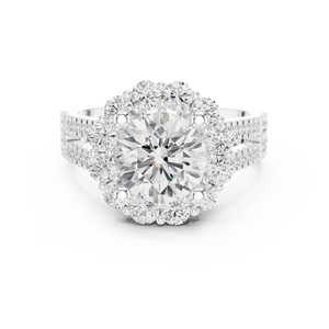 Bague Couronne en argent 10 carats avec cristaux pour adolescents Bague en diamant élégante - Product Image 4