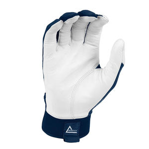 Gants de frappeur de baseball/softball personnalisables de haute qualité en cuir véritable avec fermeture auto-agrippante pour une protection durable des mains - Product Image 3