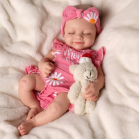 Babeside RTS 16 Zoll Platin-Silikon Reborn Baby Cookie Lebensechte Säuglingsmädchenpuppe Vollsilikon-Babypuppe Niedriger MOQ Schneller Versand