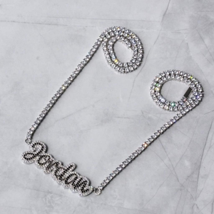 Custom 925 Silver Rose Gold Brilliant Cut Moissanite Hiphop <b>Name</b> Pendant Necklace Iced Letter Charm <b>Chain</b> Jewelry Micro Insert - Product Image 2