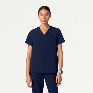 ชุดยูนิฟอร์มพยาบาลผ้าไมโครไฟเบอร์ทอแบบใหม่ล่าสุด ระบายอากาศได้ดี สวมใส่สบาย ยืดหยุ่นได้ เสื้อ+กางเกง สำหรับใช้ในโรงพยาบาล - Product Image 2