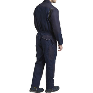 Combinaison de travail marron pour homme avec bandes réfléchissantes, en coton, uniforme de sécurité, design haute visibilité - Product Image 2