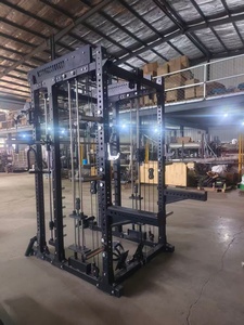 Attrezzatura da Palestra in Tubo d'Acciaio Q235, Macchina Multifunzione per Esercizi di Forza, Smith Machine con Power Rack - Product Image 3