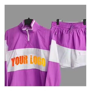 Ensemble deux pièces lourd pour homme : short et sweat à capuche coupe-vent, personnalisable avec patchs et poches - Product Image 6