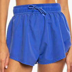 Shorts Casuales de Verano para Mujer, Color Azul Cielo, Cintura Media Elástica, Transpirables, Ligeros, Corte Regular - Product Image 4