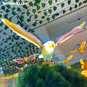 3D Led Décoration de Jardin Extérieur <span class=keywords><strong>Bleu</strong></span> Clair Violet ABS Shell Faucon Vautour <span class=keywords><strong>Oiseau</strong></span> Aguila Aigle Adler Style Noël IP65 DC Power - Product Image 3