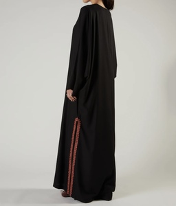 Nouvelle Abaya élégante noire traditionnelle islamique pour femmes, style Dubaï, vêtement musulman d'Arabie Saoudite, en polyester, longueur MAXI, collection Printemps 2026 - Product Image 4