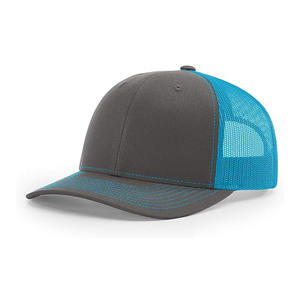 Unisex 5-Panel Mesh Trucker <b>Hat</b> Adjustable Contrast Color Casual <b>Flat</b> Brim Quick Dry Breathable Customizable Spring Summer Adult - Product Image 5