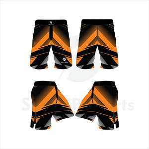 Shorts MMA en polyester respirant, motif uni, pour entraînement décontracté, sublimation par transfert thermique, personnalisables, vente en gros - Product Image 2