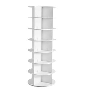 7 Tiers Freestanding Lazy Susan 360 Degree <b>Rotating</b> <b>Shoe</b> <b>Rack</b> Tower Revolving Storage Carousel Display for <b>Shoes</b> - Product Image 1