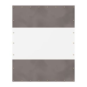 Tenda a Pannello Trasparente per Esterni da 18 oz, Resistente alle Intemperie, Impermeabile in PVC e Poliestere, Antistrappo per Patii e Gazebo - Product Image 2