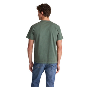 T-shirt pour homme en coton premium, vert sauge, col rond, impression graphique personnalisée, manches courtes, coupe ajustée, décontracté, été, vêtement doux - Product Image 3