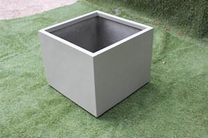 Customized Square Wholesale White Fiberglass Hand Carved Classic Durable Lightweight Floor Indoor/Outdoor Rectangular <b>Planter</b> - Product Image 5
