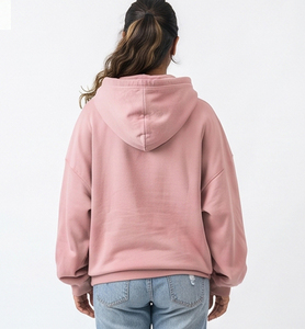 Sudadera con capucha de forro polar oversize para mujer, holgada y cálida, de algodón para invierno - Product Image 5