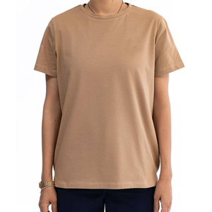 Camisetas de Mujer de la Mejor Calidad, Casuales, Personalizadas, Sólidas, Transpirables, de Tela Jersey, Manga Corta, Verano, Poliéster/Algodón - Product Image 4