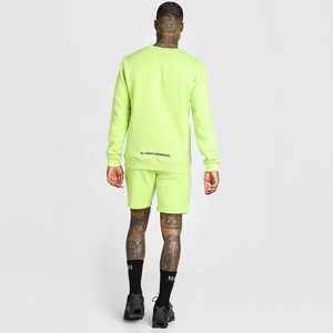 Conjunto Deportivo de Gimnasio para Hombre al por Mayor, Tallas Grandes, de Algodón, 2 Piezas, Pantalones Cortos y Camiseta Estampada, Transpirable, de Secado Rápido, Personalizable para Verano - Product Image 4