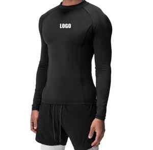 Camiseta Deportiva de Manga Larga para Hombre, de Alta Calidad, Secado Rápido, Alta Elasticidad, Transpirable, para Entrenamiento, Gimnasio, Uso Diario - Product Image 6