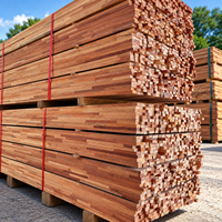 FJRM Red Meranti Finger Jointed Engineered Hardwood Timber Lumber Good Dimensional Stability