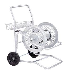 Enrouleur de tuyau d'arrosage de jardin 3/4 pouce x 200 pieds, construction en fer, durable et portable - Product Image 1