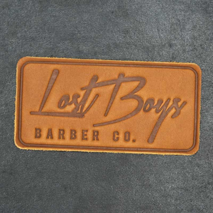 Custom Embossed Leather Label Patches Logo 3D Raised Badge Apparel OEM Supplier - Product Image 2