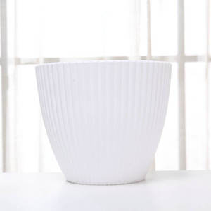 New Model Eco-Friendly Durable Waterproof Thick Plastic Flower Pot <b>Footrest</b> Green Plant Vertical Pattern Design for Outdoor - Product Image 6
