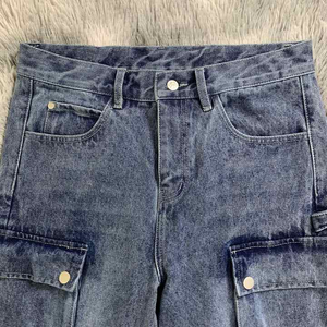 Shorts en jean pour homme, style Stitchmode, personnalisés, tendance, été, streetwear, décontracté, Y2k, vintage, coupe droite, taille haute, broderie rapide - Product Image 3