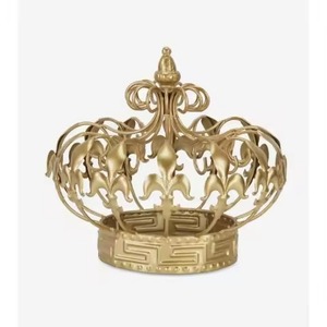 Corona Navideña Decorativa de Metal, Adorno Festivo Moderno para Decoración de Interiores Contemporáneos - Product Image 4