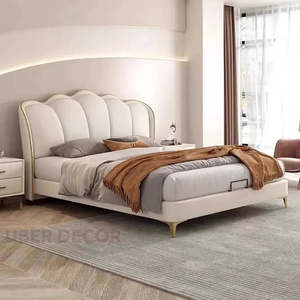 Shellserenity แพลตฟอร์มตกแต่งกรอบเตียงเปลือกหอยแกะสลักหัวเตียงหรูหราเฟอร์นิเจอร์ห้องนอนที่ทันสมัย - Product Image 1