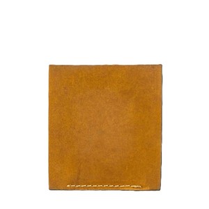 Brown Genuine <b>Leather</b> Men Trifold <b>Wallet</b> Minimalist Mini Cardholder Cash Slot Vintage Contrast Stitching Pocket <b>Small</b> Male Purse - Product Image 6