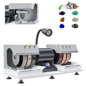 Macchina Lucidatrice per Pietre da 8 Pollici, 3/4 HP, 1800 RPM, Efficiente, con Lampada LED e Sistema ad Acqua, Macchine Specializzate per Lucidatura - Product Image 1
