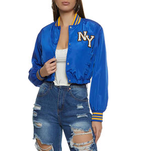 Chaquetas para hombre, chaqueta satinada estilo varsity bomber, chaqueta corta estilo streetwear, estilo béisbol, ligera, a la moda. - Product Image 2