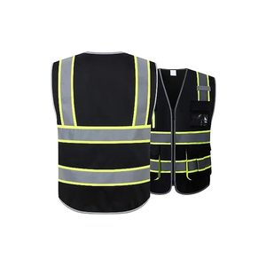 Men's Heavy Duty Winter Breathable Canvas Workwear Vest Custom Logo <b>Hi</b> <b>Vis</b> Reflective Safety Waistcoat Customizable Traffic Vest - Product Image 5