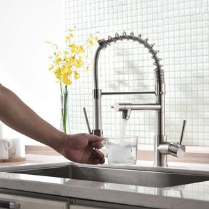 Rubinetto da Cucina Commerciale Monocomando con Doccetta Estraibile per Lavello - Product Image 6