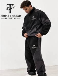 Conjunto Deportivo de Fábrica Directa para Hombre, Sudadera con Capucha Estilo Vintage Lavado, Conjunto Unisex 2 en 1, Chándal de Moda para Exteriores con Lavado Ácido - Product Image 3