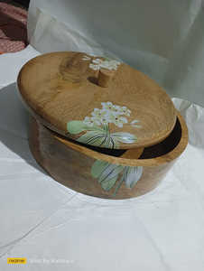 กล่องเก็บอาหารแบบมีฝาปิดทำจากไม้ไผ่ทาสีด้วยมือเป็นมิตรกับสิ่งแวดล้อม - Product Image 2