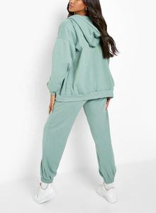 Conjunto de chándal de 2 piezas ecológico para mujer de talla grande de invierno 2021 - Product Image 4