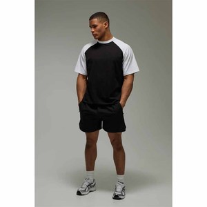 Custom <b>High</b> Quality Men Luxury Heavy 100% Cotton Oversize <b>T</b> <b>Shirt</b> Blank Mock <b>Neck</b> Heavyweight Oversized <b>T</b> <b>Shirt</b> - Product Image 5