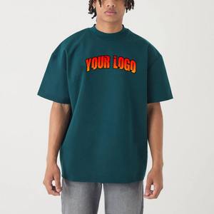 Custom Dark Teal Oversized T Shirt Streetwear Tee Dark teal is trending as premium neutral tone Custom Logo Premium Streetwear T - Product Image 6