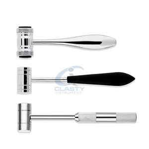 Ensemble d'instruments chirurgicaux dentaires personnalisables en acier inoxydable avec poignée moletée, outils manuels argentés, classe I, certifiés CE - Product Image 2