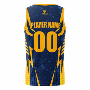 Maillot de basket-ball personnalisé par sublimation, nom et numéro d'équipe personnalisés, uniforme sportif en maille respirante, vente en gros, hauts athlétiques pour hommes - Product Image 2