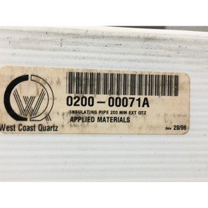 Tuyau isolant AMAT 0200-00071 200 MM EXT QTZ - Équipements et pièces semi-conductrices de renommée mondiale à la confiance de la communauté - Product Image 6