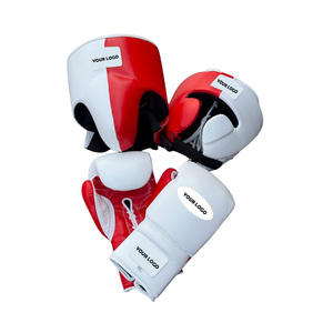 Ensemble de boxe en cuir PU véritable de haute qualité, ensemble de boxe professionnel personnalisé, ensemble d'entraînement de boxe pour arts martiaux et fitness - Product Image 2