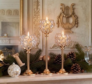 Portavelas Metálico Ecológico de Fábrica Directa para Decoración Moderna del Hogar, Bodas y Eventos Navideños, Disponible en Grandes Cantidades - Product Image 3