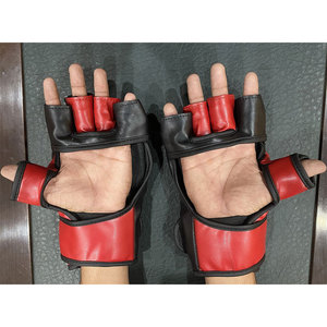 ถุงมือ MMA ระบายอากาศได้ดี พร้อมแผ่นรองรับแรงกระแทก ถุงมือต่อสู้ MMA แบบกำหนดเองสำหรับการฝึกซ้อมในยิมและฟิตเนส ถุงมือ MMA หนังพรีเมียม - Product Image 4