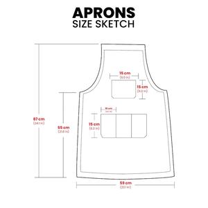 High Quality Adult Size Adjustable Fashion Adult Bibs <b>Cross</b> <b>Back</b> <b>Apron</b> With Pockets LPN-0014 - Product Image 4