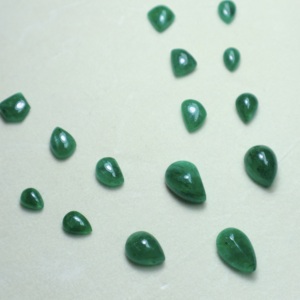 Émeraude naturelle Swat cabochon, pierre précieuse en vrac, émeraude verte de haute qualité, lot en gros - Product Image 4