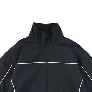 Nuevo Diseño, Conjunto Deportivo de Nylon con Franjas Reflectantes 3M, Chaqueta Deportiva Negra para Hombre - Product Image 4