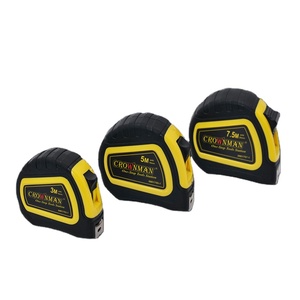 CROWNMAN Strumenti di Misurazione Professionali, Metro a Nastro in Acciaio da 3m/5m/7,5m, Sistema Metrico e Imperiale - Product Image 1